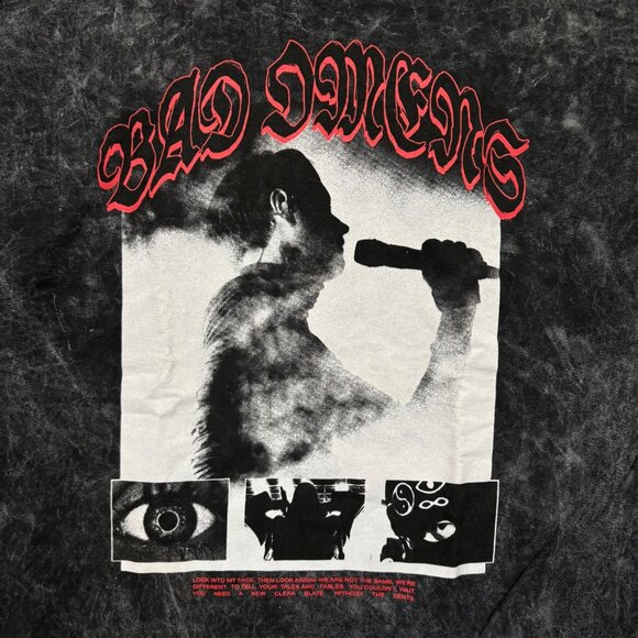 Bad Omens Live! Acid Wash T-shirt size xxl - Picture 2 of 4